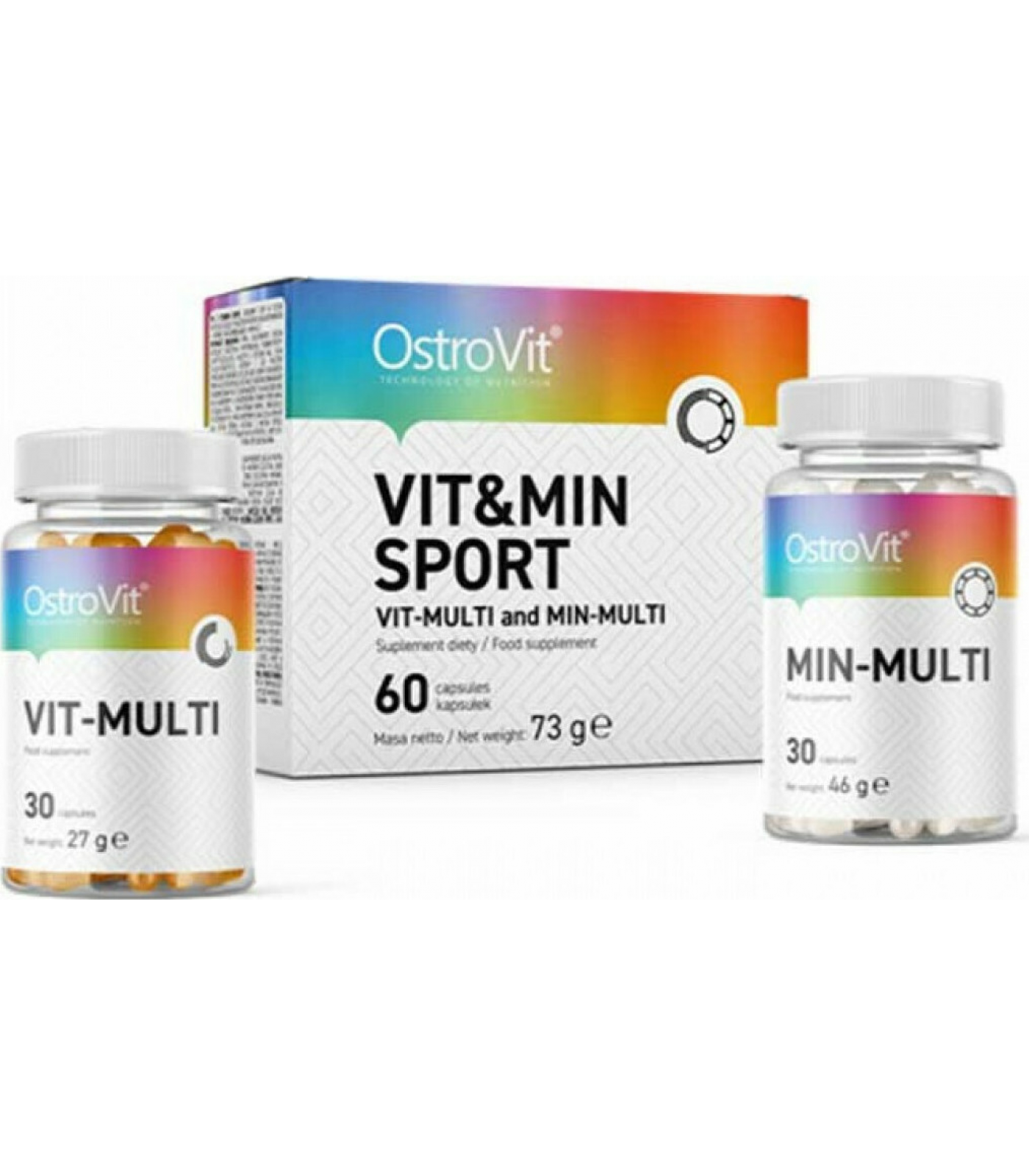 OstroVit Vit&Min Sport / Vit-Multi and Min-Multi Formula / 2 x 30 капсули